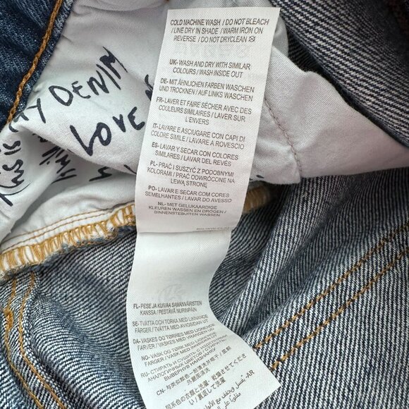 Boden Womens Button Fly Denim Shorts Raw Hem Size 12 Medium Wash Blue NWT - Picture 9 of 12